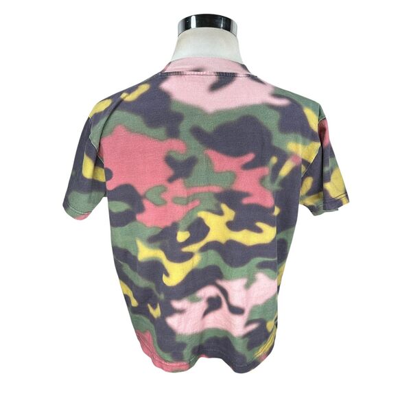 ME Melody Ehsani T-Shirt Women’s Large Camo Tie Dye Short Sleeve Boxy Fit Cotton - Picture 5 of 10